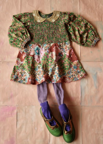 Bonjour Tunique blouse with patchwork